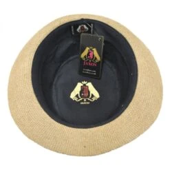 Jute Fabric C-Crown Trilby Fedora Hat -Fashion Hat Discount Store 73634
