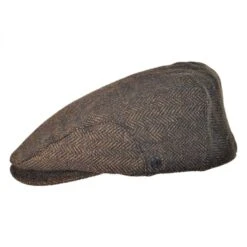 Square Bill Herringbone Wool Ivy Cap -Fashion Hat Discount Store 73667