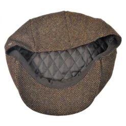 Square Bill Herringbone Wool Ivy Cap -Fashion Hat Discount Store 73670