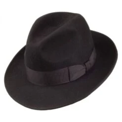 Pinch Crown Crushable Wool Felt Fedora Hat