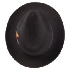 Pinch Crown Crushable Wool Felt Fedora Hat -Fashion Hat Discount Store 76138