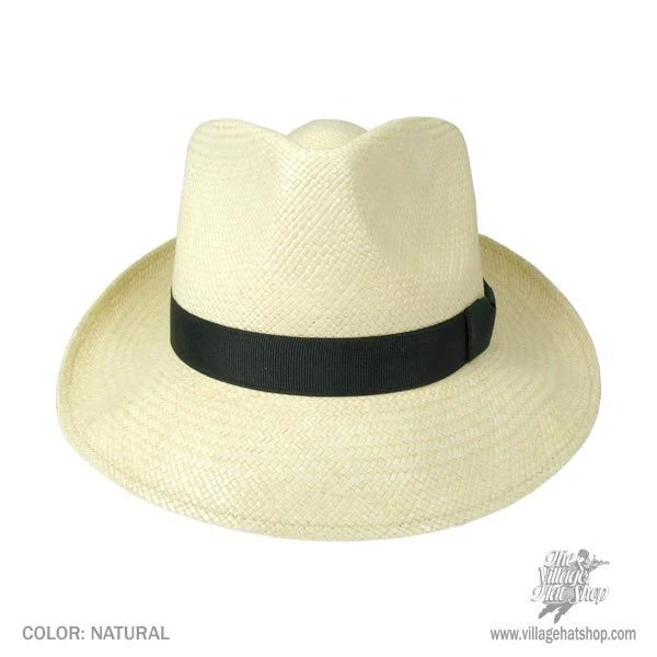 Stetson Retro Panama Straw Fedora Hat 4 Stetson Retro Panama Straw Fedora Hat - Image 2