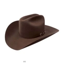 RESISTOL George Strait Collection City Limits 6X Fur Felt Western Hat - Chocolate Brown -Fashion Hat Discount Store size 7 1 2 1