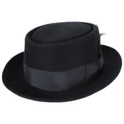 Bailey Jett Wool Felt Pork Pie Hat -Fashion Hat Discount Store size 7 4
