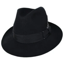 Bailey Gangster Wool Felt Fedora Hat -Fashion Hat Discount Store size l 14